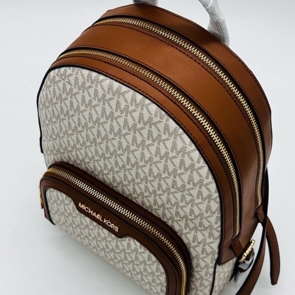 Michael Kors Medium Jaycee Zip Packet Backpack & Large Flat MF Phone Case Wallet - Picture 11 of 15